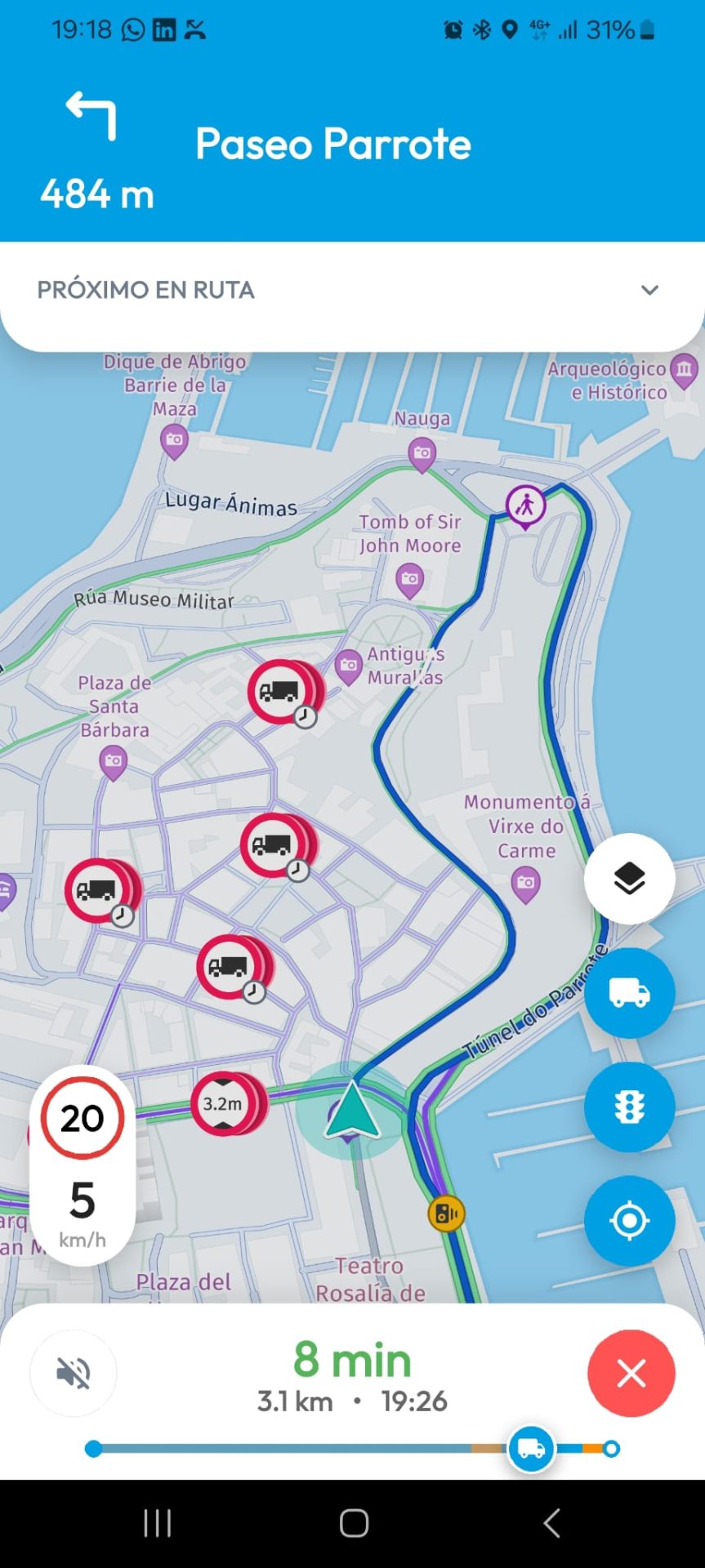 Restricciones de ruta